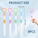 4-Piece BPA-Free Silicone Tongue Cleaner Set | Enhance Oral Hygiene & Freshen Breath - Buy Online on GoSupps.com