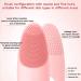 Waterproof Rechargeable Facial Cleansing Brush for Men | Exfoliating Electric Face Scrubber with 42 C Temp - Pink - Buy Online on GoSupps.com