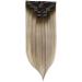 Clip in Hair Extensions 7 Pieces Human Hair Clip in Hair Extensions Ombre Brown Blonde Clip in Extensions Dark Brown Balayage Golden Blonde Ombre Platinum Blonde Seamless Clip Clip in Extensions (Siz 14 inches 100g/Set - Buy Online on GoSupps.com