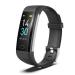 Fitness Tracker for Men and Women,Fitness Watch Waterproof with Activity Tracker and Sleep Monitor&Temperature Monitor,Smart Watch for Android and iOS Phones Black