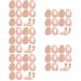 25 Pairs Forefoot Pad Shoe Inserts for Women Heels Metatarsal Foot Pads Sleeve Protectors Forefoot Cushions Clear Gel Shoes Inserts Men and Women Flat Pad Patch Sponge