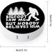 Bigfoot Saw Me Round Case For Contact Lens Kit Storage Box with Mirror Printed - Buy Online on GoSupps.com