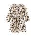 JZLPIN Unisex Baby Hooded Bathrobe Kids Flannel Pajamas Dressing Gown for Boys Girls 4-5 Years Leopard