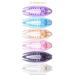 RC Roche 6-Piece French Hair Clips - High-Quality Non-Slip Hair Clamps for Women & Girls - Transparent Multifoliate Design - Buy Online on GoSupps.com