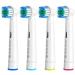 REDTRON Replacement Brush Heads Compatible with Oral B (4 Pcs) Electric Toothbrush Replacement Heads for Precision Clean Toothbrush Heads Compatible with Pro1000 Pro3000 Pro5000 Pro7000 and More White 4