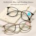 Tayaar Stylish Anti-Blue Light Reading Glasses for Men & Women | TR90 Lightweight Round Frame 4x Tawny Gold - Buy Online on GoSupps.com
