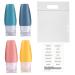 LECUNE 4-Pack 60ml Silicone Travel Bottles - Perfect for Shampoo Lotion & Cosmetics - Includes Plastic Bags & Label - Ideal Travel Size Containers for International Shipping - Buy Online on GoSupps.com