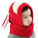 Tuopuda Baby Winter Hat Scarf Set | Cute Earflap Hood Knit Set for Kids 6-36 Months | Red - Buy Online on GoSupps.com