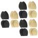Mobestech 12 Pairs Forefoot Half Size Pad Metatarsal Sleeve Pad Boots Metatarsal Pads Bunion Sleeve Gel Insoles Ball of Foot Pads Knitted Fabric Soft Sticker Men and Women