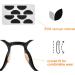 Jinlaili 40 Pairs Self-Adhesive D-Shaped Glasses Nasal Pads - Foam Cushions for Comfort | Skin Color & Black - Buy Online on GoSupps.com