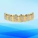 Gold-Plated Diamond Grill Teeth for Men & Women | Punk Toothbrushes - Upper & Underside Face Accessories - Buy Online on GoSupps.com
