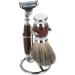 Shaving Brush Stand Stainless Steel Durable Shave Tool Kit 2 IN 1 Portable Curved Shaving Brush Manual Razors Stand Holder for Men Home Use Hotel Use(#1) - Buy Online on GoSupps.com