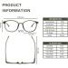 Yukang Blue Light Filter Glasses for Women - TR90 Super-Light Gaming & Computer Glasses | Color-Loyal Green - Buy Online on GoSupps.com