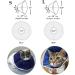 ASOCEA Adjustable Pet Recovery Collar for Cats & Dogs - Anti-Biting Lick Wound Healing Cone, 4.7 inches/12cm - Buy Online on GoSupps.com