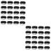 Mobestech 40 Pcs Sleep Mask Eye Shades for Sleep Eye Patches Black Night Mask Polyester Eye Mask 1 Count (Pack of 1) Blackx2pcs