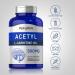 Piping Rock Acetyl L-Carnitine 500mg | 200 Capsules | Non-GMO Gluten Free Supplement - Buy Online on GoSupps.com