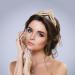 Gold Crystal Tiara for Bride, Wedding Hair Jewelry & 30th Birthday Party Headpiece - Buy Online on GoSupps.com