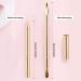 Arqumi Retractable Double-Ended Lip Makeup Brush | Lightweight Lipstick & Gloss Applicator with Protective Lid | Travel & Daily Use | Gold - Buy Online on GoSupps.com