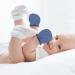 Kiddycare Organic No Scratch Mittens 8-Pack for Newborns - Soft, Warm Baby Gloves Essential for Newborn Care - Ocean Solid Colors - Buy Online on GoSupps.com