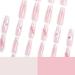Long French Tip Press on Nails Silver Edge Sparkling Pink Flower Gradient Rhinestones False Nail Armor Press On Nails with Nail Tips press on nails Acrylic False Nails Cute Artificial Nails - Buy Online on GoSupps.com