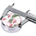Flamingo Flowers Round Pill Box | 3 Compartment Mini Decorative Travel Medicine Organizer | Portable Vitamin Holder - Buy Online on GoSupps.com