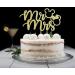 Mr & Mrs Cake Topper Mouse Inspired Themed Wedding Party Decorations Cartoon Mouse Bride and Groom Wedding Party Gold Glitter Pattern 2 - Buy Online on GoSupps.com