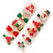 Christmas Hair Clips Accessories Lovely Snowman Hat Hair Clips Hair Barrettes Hairpins for Girls Baby Toddlers Children Kids Party Christmas Gifts 10pcs