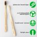 Nuduko Bamboo Toothbrushes 10 Pack - Soft Bristles, Biodegradable, Eco-Friendly, BPA Free - Charcoal Bamboo - Organic, Natural, Green, Compostable - Black/White - Buy Online on GoSupps.com