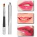 Lip Brush 2 Pieces Ergonomic Design Extended Hold Small Lipstick Brush with Single Head Aluminum Tube Easy to Clean - Buy Online on GoSupps.com