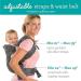 Infantino Flip Advanced 4-in-1 Carrier with Bib - Grey/Green - For Newborns to Older Babies 8-32 lbs / 3.6-14.5 kg - Buy Online on GoSupps.com