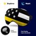 USA Thin Yellow Line Flag Sleep Mask - Adjustable Eye Cover for Sleeping and Travel - Buy Online on GoSupps.com
