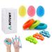 Premium finger trainer climbing ball hand training hand trainer set hand grip trainer strengthen finger exerciser grip ball finger stretcher silicone to strengthen the fingers and forearms (9PCs)