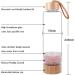 Bamboo Wellness Crystal Elixir 400ML Rose Quartz Gemstone Water Bottle - Buy Online on GoSupps.com