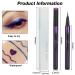 Royal Blue & Purple Glitter Liquid Eyeliner Set - Waterproof & Smudge Proof - 2Pcs Metallic Satin Finish Eye Liner Pen - Long Lasting & High Pigmented - 2 Count - Buy Online on GoSupps.com