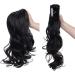 18 Long Wavy Natural Black Ponytail Extension Clip | Claw Jaw Clip Hairpiece for Women/Girls - Buy Online on GoSupps.com