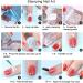 Silicone Jelly Nail Stamper Set - Clear Transparent Nail Art with Scraper | International Shipping - Buy Online on GoSupps.com