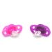 Twistshake pacifier pastel pink purple 6 months 2 pieces