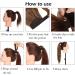 Long Ponytail Hair Extensions for Women 20-26 inches Curly Wrap Around Ponytail Corn Wave Ponytail Magic Paste Hairpiece 20 Inches - Dark Brown Dark Brown 20 Inch - Buy Online on GoSupps.com