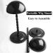 Kaiersi 2 PCS Wig Stand - Portable 14.1 Inch Hat Display for Multiple Wigs - No Slip Stable Design - Easy Assembly - Black - Buy Online on GoSupps.com