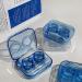 Miedeon Blue Contact Lens Container Set - 4 Fashion Cases for Travel & Storage | Portable Contact Lens Accessories - Buy Online on GoSupps.com