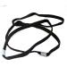 Long Plain Black Headband Hair Elastics With Metal Hairbands Gym Sport Football for Women Girls by Glitz4Girlz - Buy Online on GoSupps.com