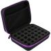 Jerliflyer Essential Oil Handbag - 30 Bottle Storage Case for Aromatherapy | Purple Essential Oil Organizer - Buy Online on GoSupps.com