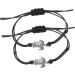 Abaodam 3 Pairs turtle bracelet wrist bands bracelets matching bracelets for couples wrist bracelet lovers 13.5X1.5CMx3pcs Blackx3pcs - Buy Online on GoSupps.com