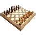 Chess Set Board with Portable Folding Board Travel Toy Family Games Outdoor Indoor Board Game (Size : Large) (Large)