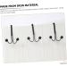 Alipis 3pcs Wrought Iron Hook Hooks Hangers Coat Rack Over The Door Towel Rack Door Hook Jacket Door Frame - Buy Online on GoSupps.com