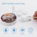 Shop White Crane Contact Lens Case with Mirror - Portable & Cute Eye Travel Kit - Buy Online on GoSupps.com