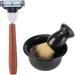 CCYLEZ Rich Foam Shaving Stand Set | Wooden Handle Brush & Kitchen Set - Premium Quality for a Luxurious Shave - Buy Online on GoSupps.com