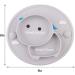 Baby Silicone Plate - Toddler Suction Mini Plate Placemat for Self Feeding - BPA Free - Gray - Buy Online on GoSupps.com