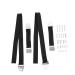 ibasenice 4 pcs TV Anti-reversing Strap Kids Kickstand Baby Harness Kids Furniture Dual tv Safety Straps Earthquake Straps tv Anti Tip Bracket for Furniture Polyester Furniture Safety Strap Blackx2pcs 120X2.5cmx2pcs