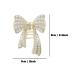 2PCS Delicate Pearl Bow Hair Claw Clips - Metal Hair Accessories for Girls and Women | DIY Headwear Accessory - Buy Online on GoSupps.com